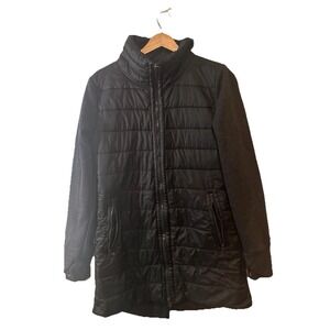 Mondetta Black Zip Up Puffer Jacket Womens Sz M Outdoors‎ Fishing Camping Hiking